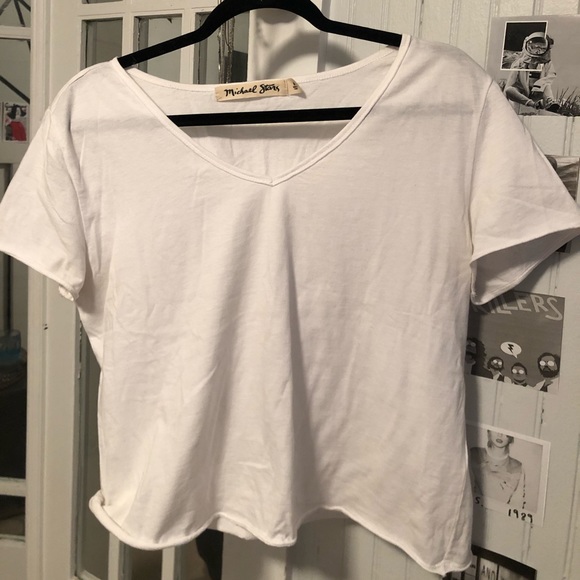Michael Stars White Tee - Picture 2 of 3